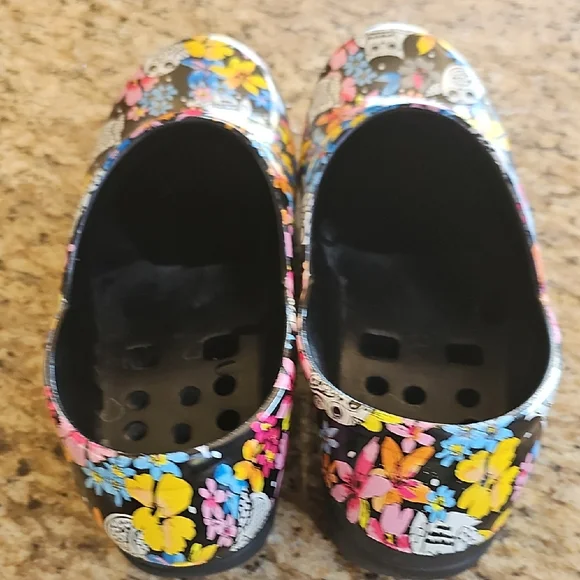 Anywear Nurse Slip Resistant Owl Print closed back Clogs Women 11 Men  9 unisex - Picture 11 of 14